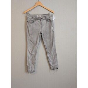 Current Elliott Size 28‎ The Stiletto Skinny Ankle Jean Released Hem in Fog Grey
